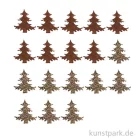 Artikelbild 1 des Artikels “Holzstreuteile, Bäume Braun / Gold Glitzer, 2 cm, 18 Stück “