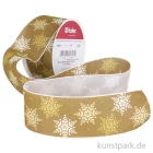 Artikelbild 1 des Artikels “Hotex Chiffonband mit Draht - Sterne Mittelbraun - 40 mm x 2 m “