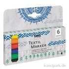 Artikelbild 1 des Artikels “KREUL Textil Marker fine mit 6 Stoffmalstiften “