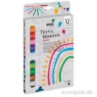 Artikelbild 1 des Artikels “KREUL Textil Marker medium Junior Set mit 12 Stoffmalstifte “