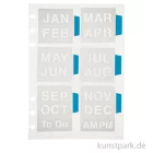 Artikelbild 1 des Artikels “Journal & Planer Schablone - Monate, Größe 12,5 x 17,5 cm “