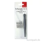 Artikelbild 1 des Artikels “Kalligraphie Set 6-teilig - Holzfederhalter mit 5 Schreibfedern “