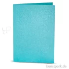Artikelbild 1 des Artikels “Karte mit Umschlag in Perlmuttoptik, 4 Sets 10,5 x 15 cm | Blau“