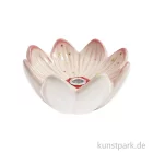 Artikelbild 1 des Artikels “Kerzenhalter Blüte, Keramik, Rosa, Gold, 4,4 x 9 x 9 cm “