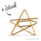 Artikelbild 1 des Artikels “Klammern aus Goldmetall - Stern, 30x30 mm, 6 Stück “