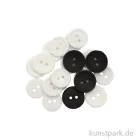 Artikelbild 1 des Artikels “Knopfsortiment, Schwarz Weiß, 20 Stück “