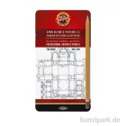 Artikelbild 1 des Artikels “Koh-I-Noor TECHNIK, 12 Bleistifte im Etui, Härten: HB-10H “