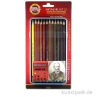 Artikelbild 1 des Artikels “Koh-I-Noor MONDELUZ Aquarellstifte Brauntöne, 12 Stifte im Metalletui “