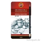 Artikelbild 1 des Artikels “Koh-I-Noor TOISON DOR ART, 12 Graphitstifte im Metalletui 8B-8H “
