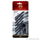 Artikelbild 1 des Artikels “Koh-I-Noor Zeichenkohle Set - Kohlestäbchen in 3 Härtegraden, 6 Stück “