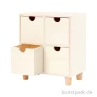 Artikelbild 1 des Artikels “Kommode aus hellem Holz mit 4 Schubladen “