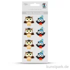 Artikelbild 1 des Artikels “Kreativ Accessoires zum Kleben - Hexe-Eule, 8 Stück sortiert “
