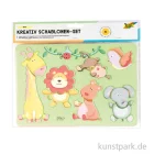Artikelbild 1 des Artikels “Kreativ Schablonen - Zoo, 6er Set mit Ausmalvorlagen “