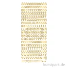 Artikelbild 1 des Artikels “Kreativ Sticker - Buchstaben groß, Gold, 10 x 23 cm “