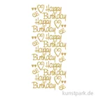 Artikelbild 1 des Artikels “Kreativ Sticker - Happy Birthday Groß, Gold, 10 x 23 cm “