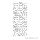 Artikelbild 1 des Artikels “Kreativ Sticker - Monatsnamen, Silber, 10 x 23 cm “