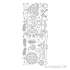Artikelbild 1 des Artikels “Kreativ Sticker - Weihnachten 2, Silber, 10 x 23 cm “