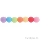 Artikelbild 1 des Artikels “Kunststoffperlen Matt, Rainbow Pastell Mix, 6 mm, 80 Stück “