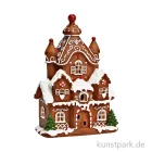 Artikelbild 1 des Artikels “Lebkuchenhaus aus Poly mit LED, Braun, 13 x 20 x 9 cm “