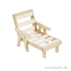 Artikelbild 1 des Artikels “Mini Liege aus Holz - Natur, ca. 12x6,7x8 cm “