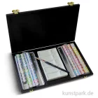 Artikelbild 1 des Artikels “Lukas 1862 Aquarell Holzkasten mit 70 halben Näpfchen und Zubehör “