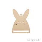 Artikelbild 1 des Artikels “Makramee-Anhänger, Holz, Natur, Hase, 8,7 x 6,5 x 0,4 cm “