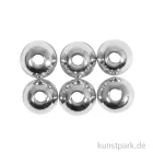 Artikelbild 1 des Artikels “Metall Abstandsperle für Schmuck, 5 mm ø, Silber, 6 Stück “