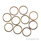 Artikelbild 1 des Artikels “Metall Flachringe für Schmuck, 10 mm, Gold, 10 Stück “