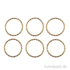 Artikelbild 1 des Artikels “Metall Ring gedreht für Schmuck, 20 mm, Gold, 6 Stück “