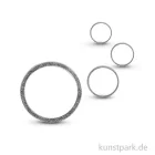 Artikelbild 1 des Artikels “Metall-Schmuckring flach, silber, 4 Stück sortiert 15 - 37 mm“