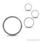 Artikelbild 1 des Artikels “Metall-Schmuckring flach, silber, 4 Stück sortiert “
