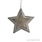 Artikelbild 1 des Artikels “Metallanhänger grauer Stern mit Deco-Rand 9,3 x 9 x 1,2 cm“