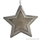 Artikelbild 1 des Artikels “Metallanhänger grauer Stern mit Deco-Rand “