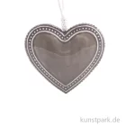 Artikelbild 1 des Artikels “Metallanhänger graues Herz mit Deco-Rand 7,8 x 7,5 x 1,3 cm“