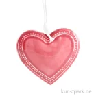 Artikelbild 1 des Artikels “Metallanhänger rosa Herz mit Deco-Rand 10,5 x 9,8 x 1,8 cm“