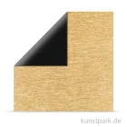 Artikelbild 1 des Artikels “Metalleffekt gebürstet Schwarz-Gold - Scrapbookingpapier “