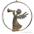 Artikelbild 1 des Artikels “Metallkranz mit Hänger, Engel, Antik Gold, 15,8 x 0,8 cm “