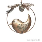 Artikelbild 1 des Artikels “Metallkranz mit Hänger, Vogel, Antik Gold, 11 x 1,4 cm “