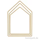 Artikelbild 1 des Artikels “Metallringe Häuser, Gold, je 1 x 19 cm + 23 cm + 27,5 cm, 3 Stück “