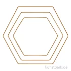 Artikelbild 1 des Artikels “Metallringe Hexagon, Gold, je 1 x 20 cm + 25 cm + 30 cm, 3 Stück “