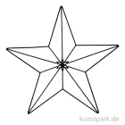 Artikelbild 1 des Artikels “Metallstern mit 5 Zacken, Matt Schwarz, 30 x 28 cm “