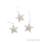 Artikelbild 1 des Artikels “Metallstern Weihnachtsanhänger, Weiß, 3 Stück, 5,1 x 5,6 x 0,8 cm “