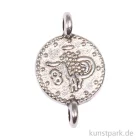 Artikelbild 1 des Artikels “Mini-Anhänger Metall - silberne Münze mit 2 Ösen, 4 Stück “