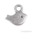 Artikelbild 1 des Artikels “Mini-Anhänger Metall - silberner Vogel, 6 Stück “