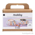 Artikelbild 1 des Artikels “Mini Bastelset - Kerzenhalter Modellieren, Weiß “