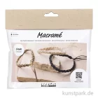 Artikelbild 1 des Artikels “Mini Bastelset Makramee - Armbänder, Schwarz, Olivbraun, Beige “