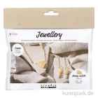 Artikelbild 1 des Artikels “Mini Bastelset Schmuck, Halskette + Ohrringe mit Honigcalcit “