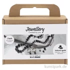 Artikelbild 1 des Artikels “Mini Bastelset Schmuck, Halskette + Ohrringe, Schwarz “