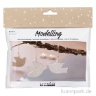 Artikelbild 1 des Artikels “Mini Bastelset - Tauben Anhänger Modellieren, Creme “