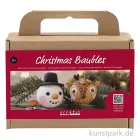 Artikelbild 1 des Artikels “Mini Bastelset Weihnachtskugeln Modellieren, Rentier + Schneemann “